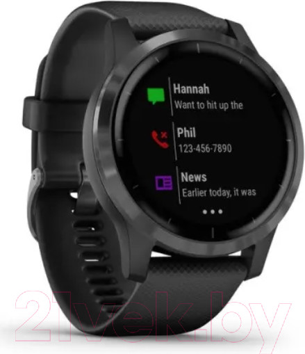 Изображение товара Умные часы Garmin Vivoactive 4 45mm / 010-02174-11 (Slate/Black)