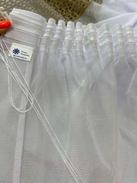 Изображение товара Гардина Ника Зварико 99250 500x250 (белый/античное золото 19)