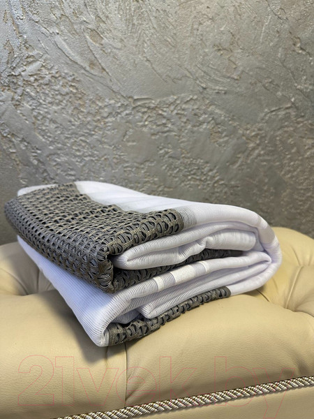 Изображение товара Гардина Ника Зварико 99250 500x250 (белый/серый 30)