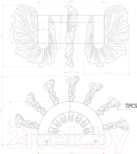 Изображение товара Бра Divinare Anna 1138/01 AP-28