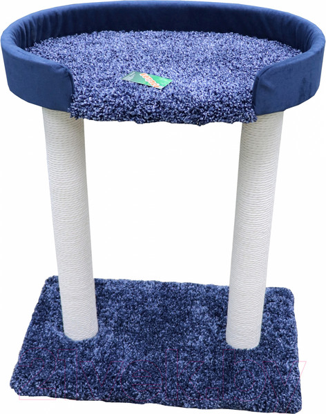 Изображение товара Лежанка-когтеточка Кот и Пёс Дуо К / КД75Д-К (синий)