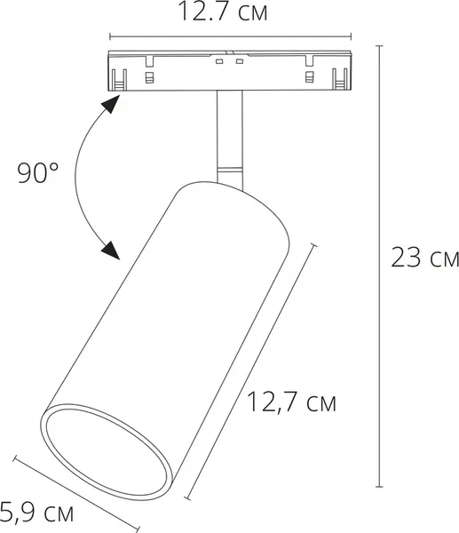 Изображение товара Трековый светильник Arte Lamp Linea A4661PL-1SG
