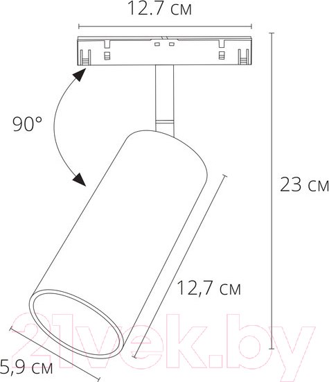 Изображение товара Трековый светильник Arte Lamp Linea A4661PL-1SG