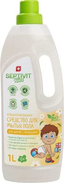 Изображение товара Чистящее средство для пола Septivit Kids Для домов с детьми (1л)