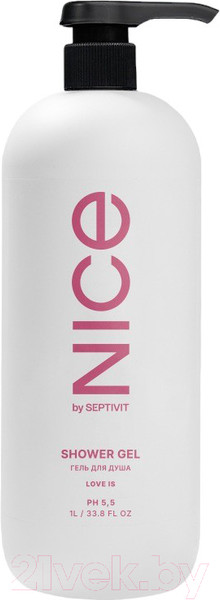 Изображение товара Гель для душа NICE by Septivit Love Is (1л)