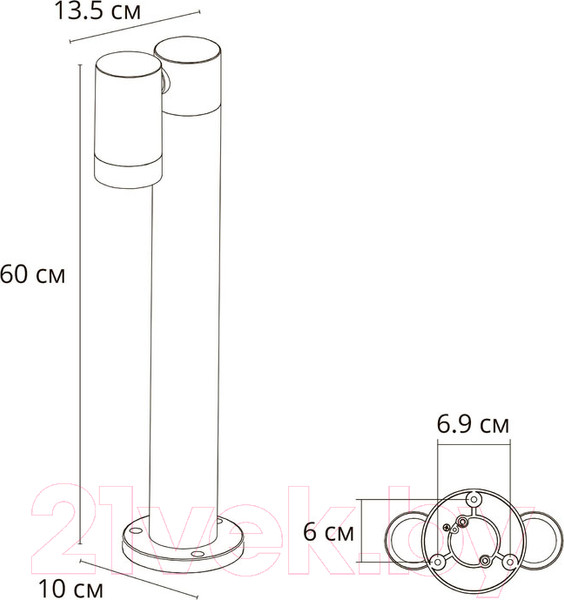 Светильник уличный Arte Lamp Mistero A3302PA-1BK — фото 6