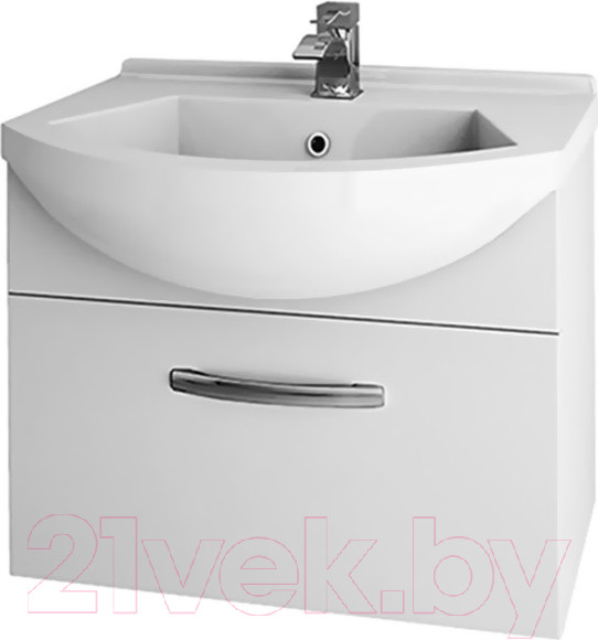 Изображение товара Тумба под умывальник Dreja ALFA 55 / 99.0305 (подвесная, белый глянец)