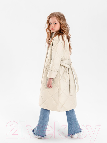 Изображение товара Пальто детское Amarobaby Trendy / AB-OD22-TRENDY29/33-134  (молочный, р.134-140)