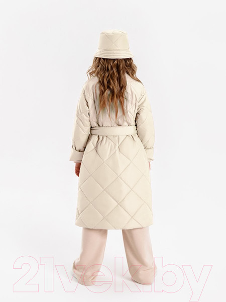 Изображение товара Пальто детское Amarobaby Trendy / AB-OD22-TRENDY29/33-134  (молочный, р.134-140)