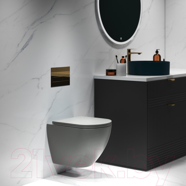 Изображение товара Унитаз подвесной с инсталляцией Grossman GR-4455GMS+900.K31.01.000+700.K31.02.310.310