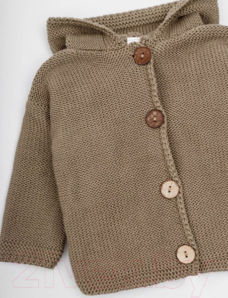 Изображение товара Кофта для малышей Amarobaby Brush / AB-OD23-BR26/12-68  (коричневый, р.68)