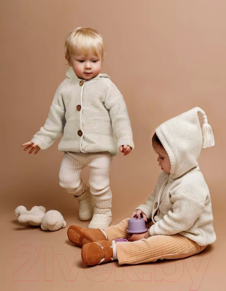 Изображение товара Кофта для малышей Amarobaby Brush / AB-OD23-BR26/33-68  (молочный, р.68)