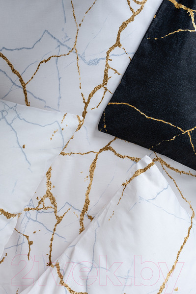 Изображение товара Комплект постельного белья Milanika День и ночь Евро (поплин)