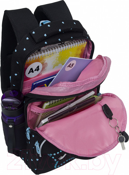 Изображение товара Школьный рюкзак Grizzly RG-460-6 (черный)