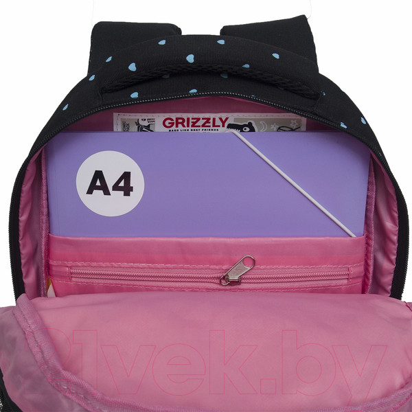 Изображение товара Школьный рюкзак Grizzly RG-460-6 (черный)