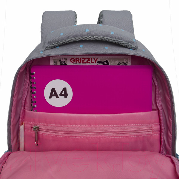 Изображение товара Школьный рюкзак Grizzly RG-460-6 (серый)