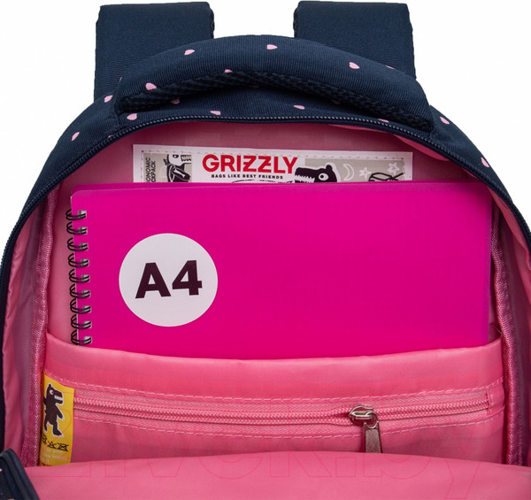 Изображение товара Школьный рюкзак Grizzly RG-460-6 (синий)