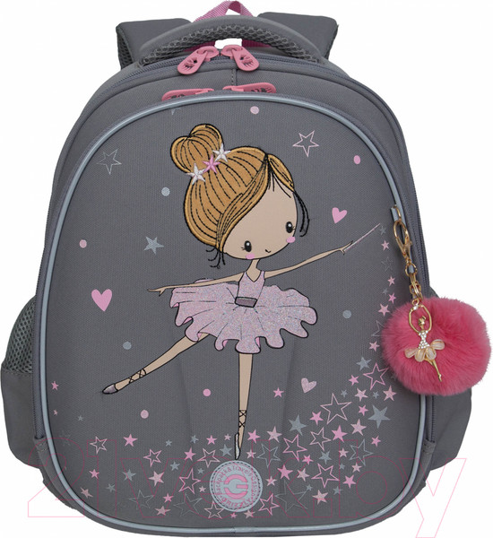 Изображение товара Школьный рюкзак Grizzly RAz-486-6 (серый)