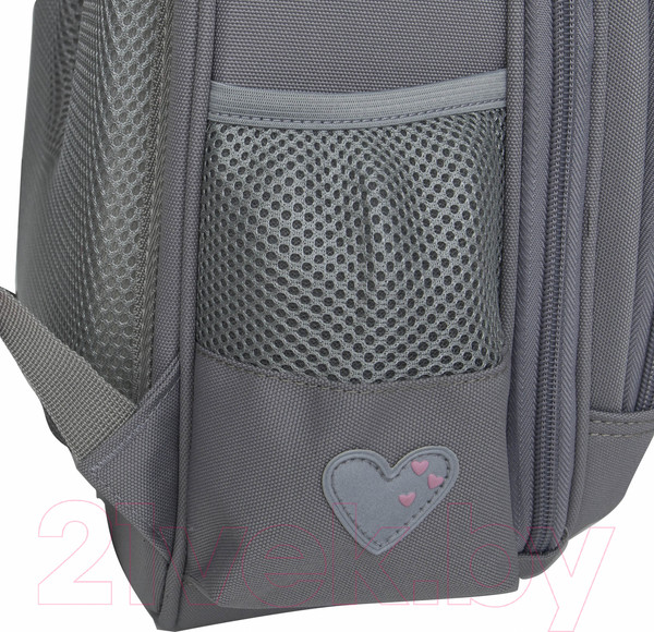 Изображение товара Школьный рюкзак Grizzly RAz-486-6 (серый)