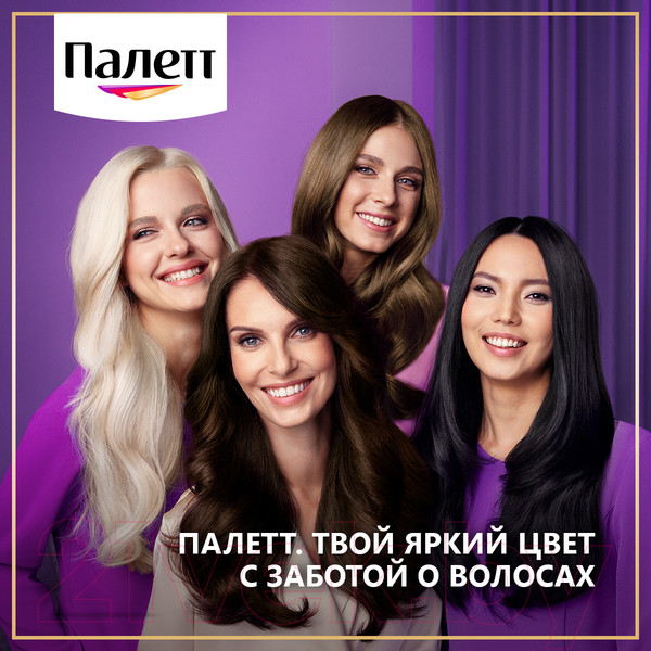 Изображение товара Крем-краска для волос Палетт Стойкая N5 / 6-0 (темно-русый)