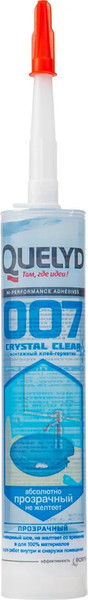 Изображение товара Клей-герметик Quelyd 007 Crystal Clear (300г, прозрачный)