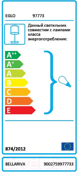 Изображение товара Прикроватная лампа Eglo Bellariva 97773