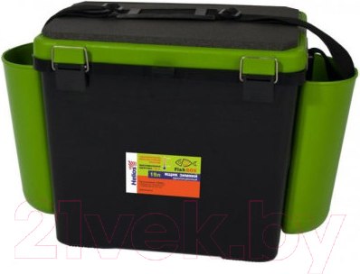 Изображение товара Ящик рыболовный Helios FishBox односекционный (19л, зеленый)