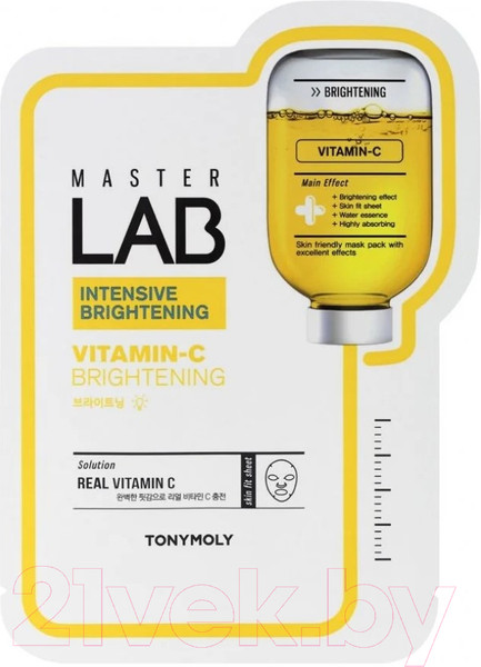 Изображение товара Маска для лица тканевая Tony Moly Master Lab Vitamin C Mask (19мл)