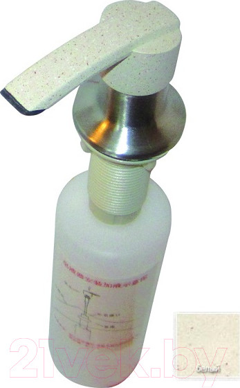 Изображение товара Дозатор встраиваемый в мойку GranFest Плоский 001 (белый)