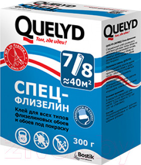 Изображение товара Клей для обоев Quelyd Спец-Флизелин (300г)