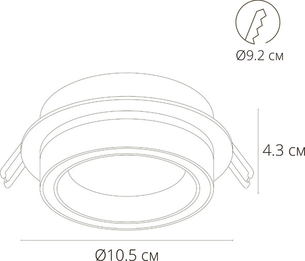 Изображение товара Точечный светильник Arte Lamp Atik A4513PL-1BK