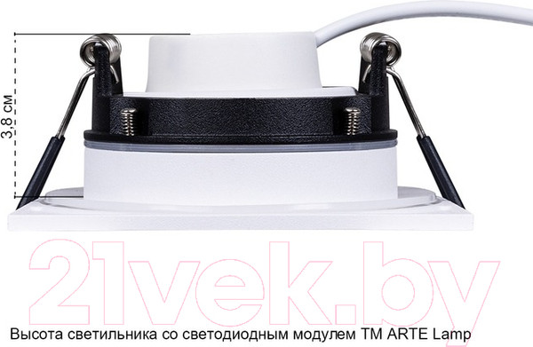 Изображение товара Точечный светильник Arte Lamp Giro A2866PL-1WH
