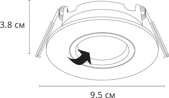 Изображение товара Точечный светильник Arte Lamp Giro A2867PL-1WH