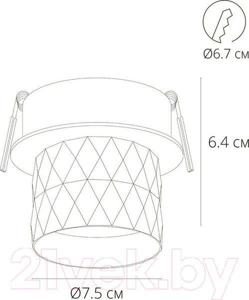 Изображение товара Точечный светильник Arte Lamp Fang A5562PL-1WH