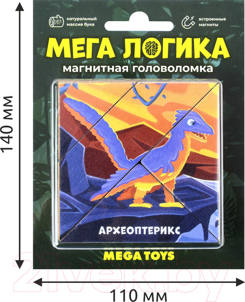 Изображение товара Развивающая игра Mega Toys Магнитная головоломка Археоптерикс / 15833