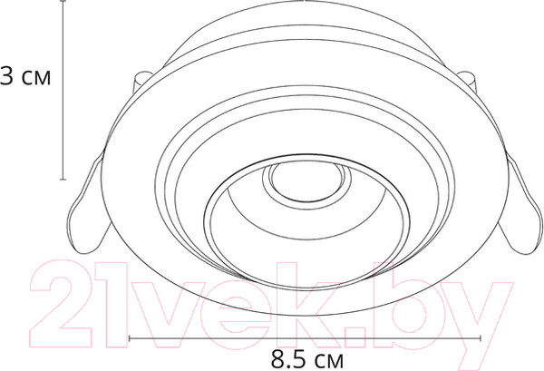 Изображение товара Точечный светильник Arte Lamp Uva A3318PL-1WH