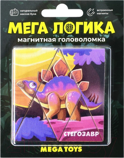 Изображение товара Развивающая игра Mega Toys Магнитная головоломка Стегозавр / 15855