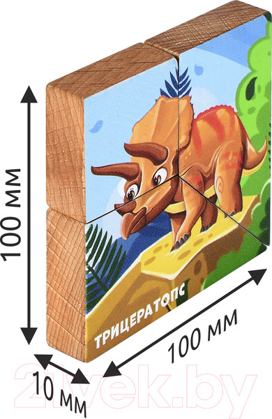 Изображение товара Развивающая игра Mega Toys Магнитная головоломка Трицератопс / 15844