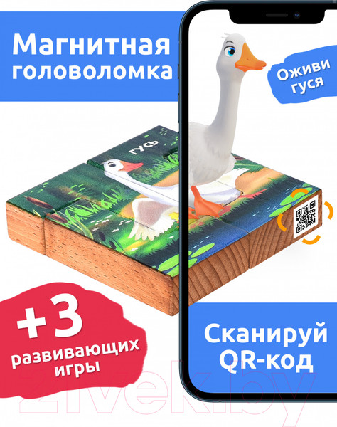 Изображение товара Развивающая игра Mega Toys Магнитная головоломка Гусь / 15762