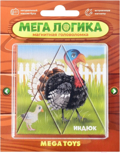 Изображение товара Развивающая игра Mega Toys Магнитная головоломка Индюк / 15783