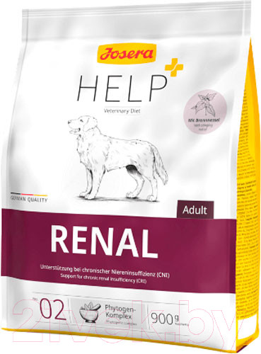 Изображение товара Сухой ветеринарный корм для собак Josera Нelp Renal Dog (900г)