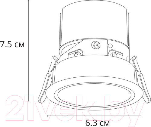 Изображение товара Точечный светильник Arte Lamp Scroll A3311PL-1WH