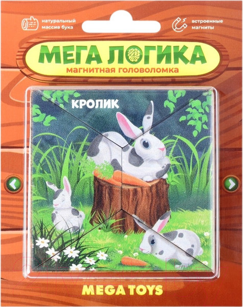 Изображение товара Развивающая игра Mega Toys Магнитная головоломка Кролик / 15794