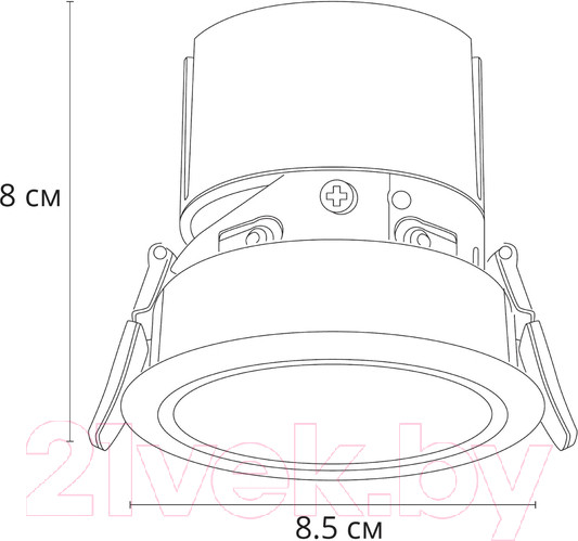Изображение товара Точечный светильник Arte Lamp Scroll A3312PL-1WH