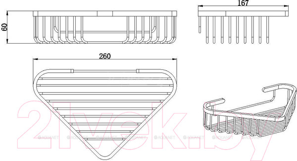 Изображение товара Полка для ванной Allen Brau Priority 6.31A16-00 / 313601