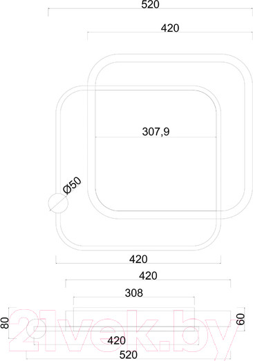 Изображение товара Потолочный светильник Arte Lamp Alsafi A2658PL-1BK