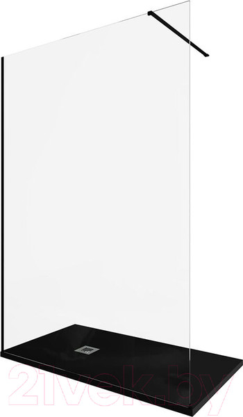 Изображение товара Душевая стенка Allen Brau Infinity 1 3.21027.BBA / 323819 (черный браш)