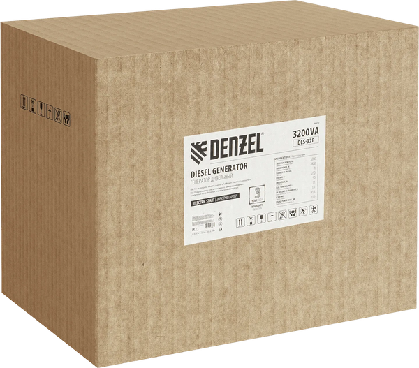Изображение товара Дизельный генератор Denzel DES-32E (94412)