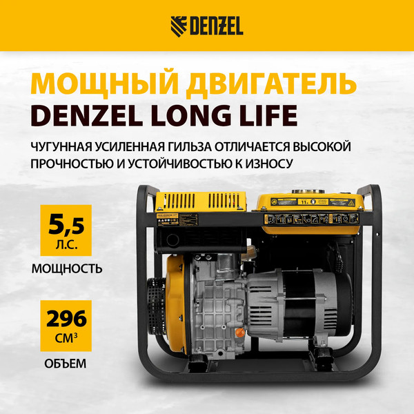 Изображение товара Дизельный генератор Denzel DES-32E (94412)