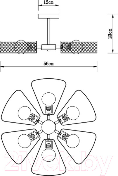 Изображение товара Люстра Arte Lamp Maasym A7044PL-6BK